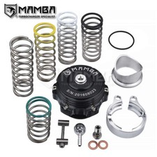 MAMBA UNIVERSAL 50MM BLACK BLOW OFF VALVE BOV WITH FLANGE For supercharger Turbo