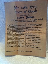 1703 prices of goods in beaver