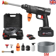 2 Battery Portable Cordless Car High Pressure Washer Jet Water Wash Cleaner Gun