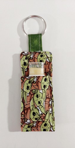 Chapstick holder keychain - chapstick,