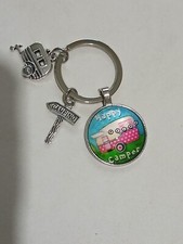 Camper van Keyring New Unisex Camping Holidays New Unisex