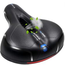 Extra Wide Waterproof Bicycle Seat Comfy Cushioned Soft Padded Bike Gel Saddle