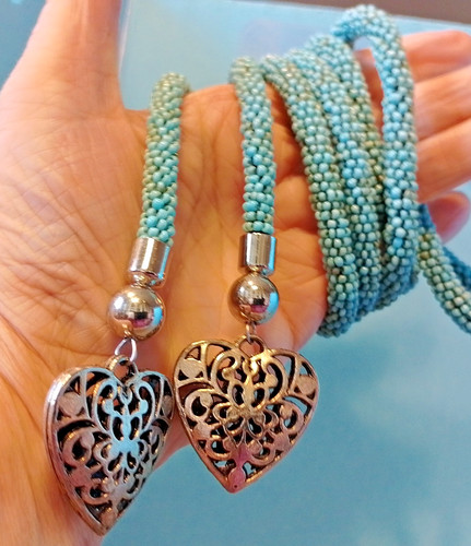Long lariat turquoise - yy,