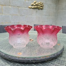 Pair Original French Cranberry