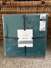 Next NEW Teal Luxe Bedding Set
