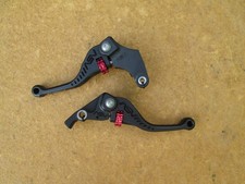 YAMAHA R1/R6 ASV UNBREAKABLE BLACK/RED SHORTY LEVERS!!