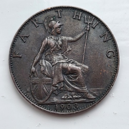 1903 edward vii farthing - edward, great