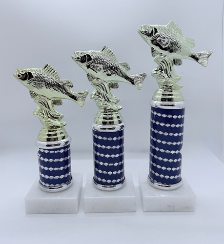 Marble base fishing trophy - fishing,