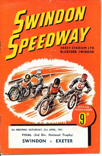 Speedway programme swindon v - programme,