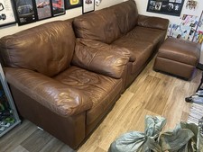 Leather Sofa set; 3-seater