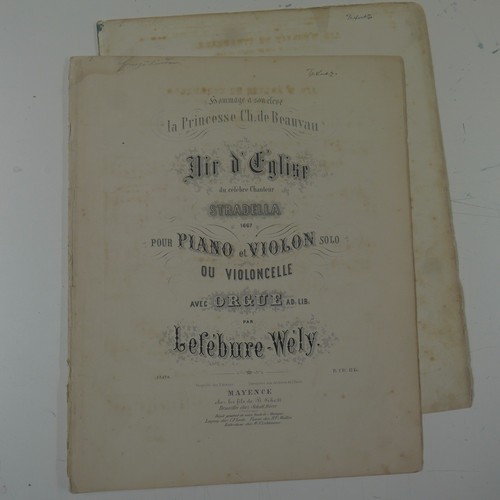Antique violin cello score - antique,