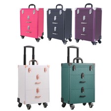 Makeup Trolley Case Beauty Cosmetic Case Hairdressing Nail Technician Storage UK