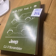 1984 - 1986 Jeep CJ-7/ Scrambler Shop Service Repair Manual Engine Vol. 1