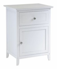 White Wooden Nightstand