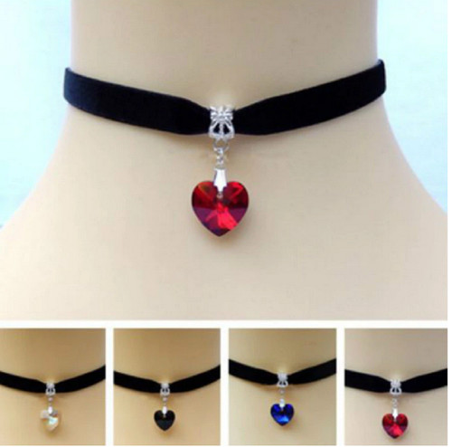 Black velvet ribbon choker - ribbon,