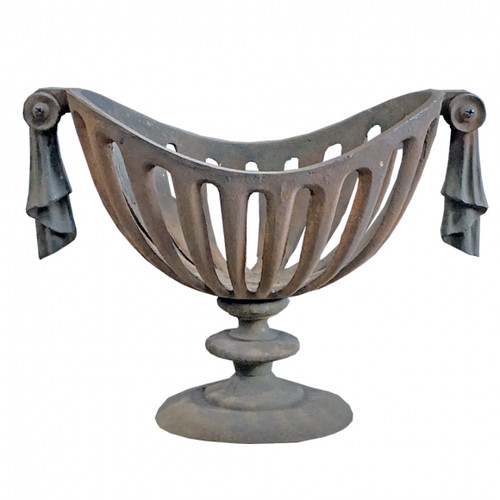 Cast iron urn firebasket - cast,
