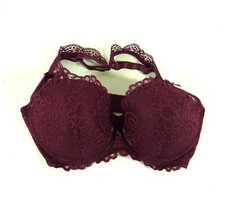 Belle Vere Notte Ladies Lace Bra 34D Burgundy NEW