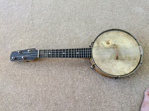 Vintage string banjo ukulele - vintage,