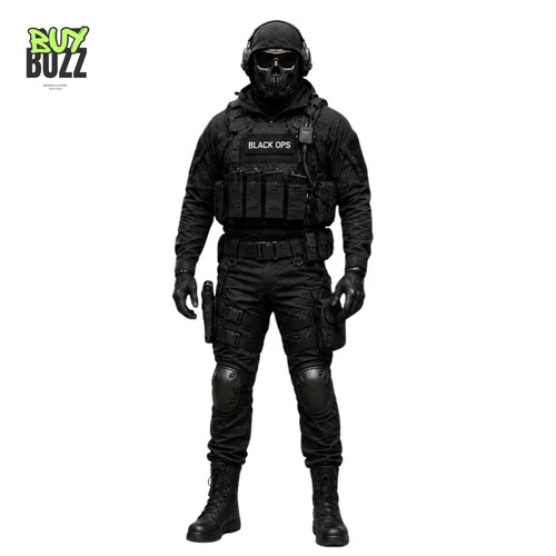 Black tactical swat combat - black,
