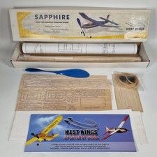 West Wings Sapphire Balsa Wood Flying Model Aeroplane Kit 32.5" (825mm) Duration