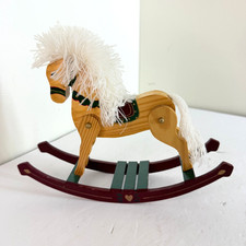 Vintage Wooden Rocking Horse