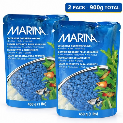 Marina blue aquarium gravel - marina,