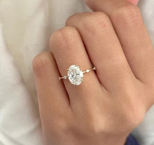Diamond ring gold lab - ring,