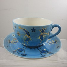 Whittard of Chelsea  Jumbo Cup and Saucer Sparkle Collection 2003 Cup 13 cms dia