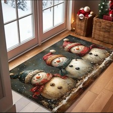 Christmas decorations Door Rug Snow Men Christmas 40cm X 60 cm 