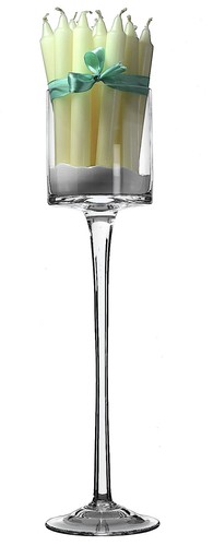 Clear cylindrical stemmed - cylindrical,