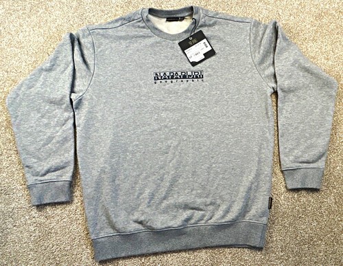 Napapijri mens grey crew - napapijri,