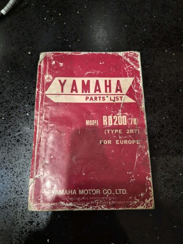 Yamaha rd200 parts catalogue - rd200,