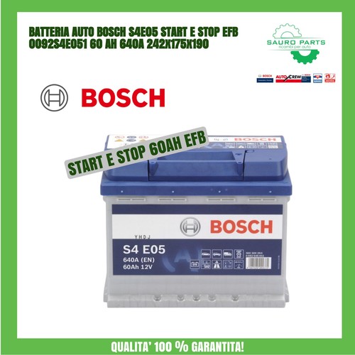 Bosch s4e05 start stop - efb, car