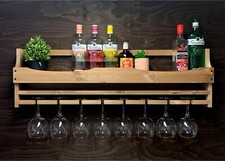 Wine Rack Gin Shelf Rustic