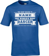 Dancer Mens Personalised T-Shirt Gift Idea Funny Ballroom Salsa Stag Joke Dance