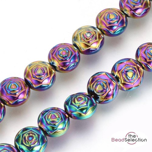 Rainbow hematite rose - 20,