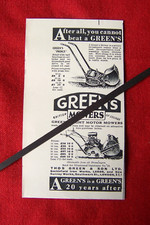 GREEN'S MOTOR LAWN MOWER AND