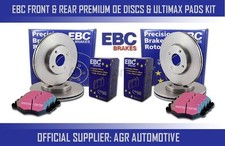 EBC FRONT + REAR DISCS AND PADS FOR OPEL ASTRA COUPE 2.0 TURBO 2000-05 OPT2