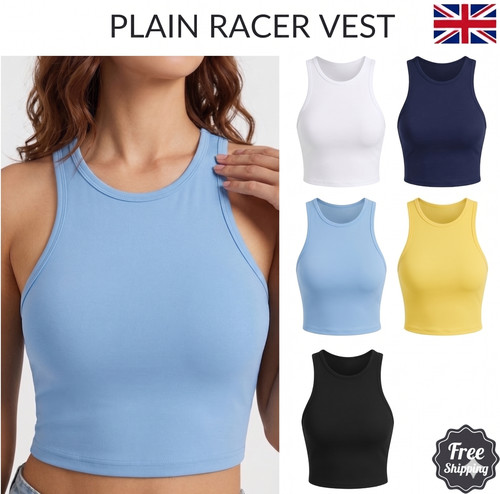 Women plain racer - racer, vest