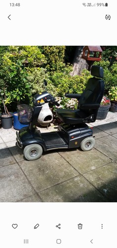 Grey mobilty scooter - grey, scooter,