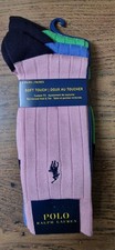 Polo Ralph Lauren Mens Polo Pony Classic Custom Fit Socks 3 Pairs 6 - 12.5 BNWT