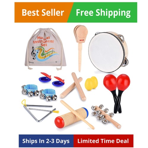 Wooden musical instruments set - musical,