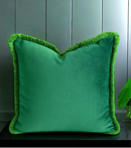 Velvet cushion cover with - velvet,