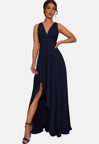 Maxi navy chiffon - maxi, chi