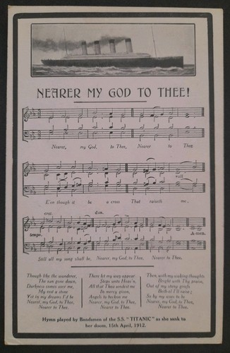 Titanic nearer god to - 'nearer,