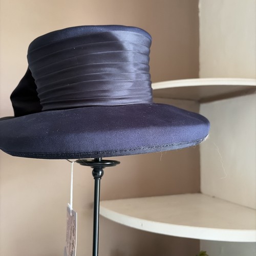 Navy blue occasion hat wedding - blue,