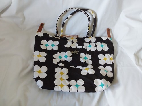 Roxy black floral - floral, tote