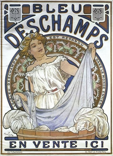 Bleu dechamps art - art, nouveau