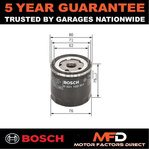 Oil filter bosch fits gtv - fits, 166