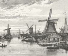 NETHERLANDS. Windmills at